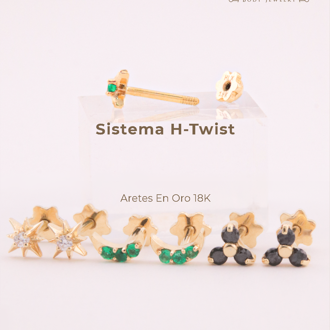 Aretes de Oro 14K y 18K