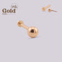 Piercing for helix piercing in 18k gold