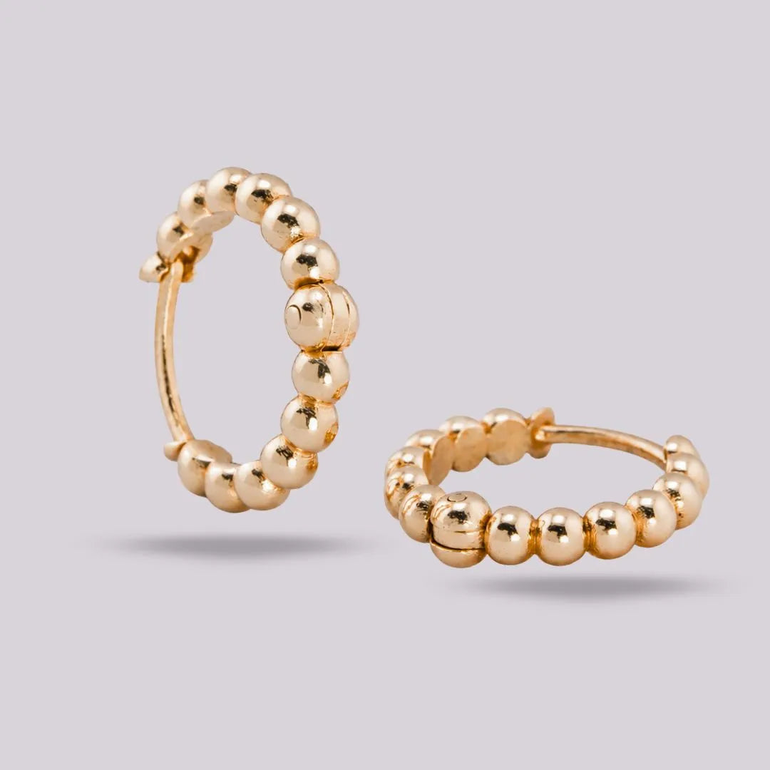 Candongas con relieve ORO 18K