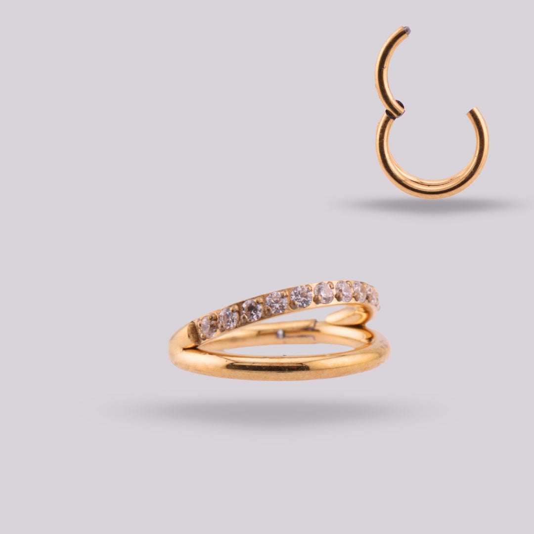 Ether Ring in Implant Grade Titanium with Zirconias
