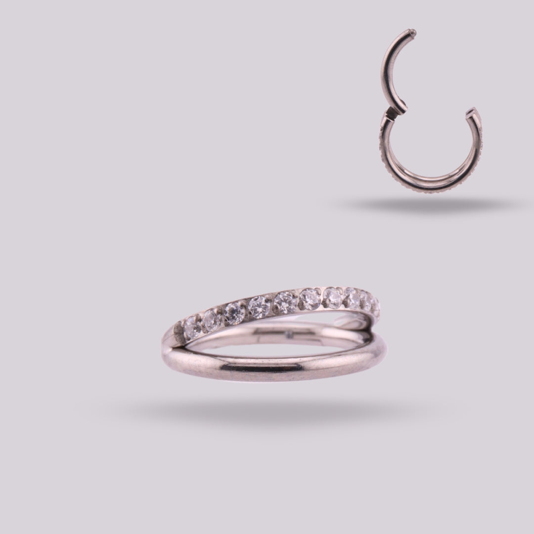 Ether Ring in Implant Grade Titanium with Zirconias