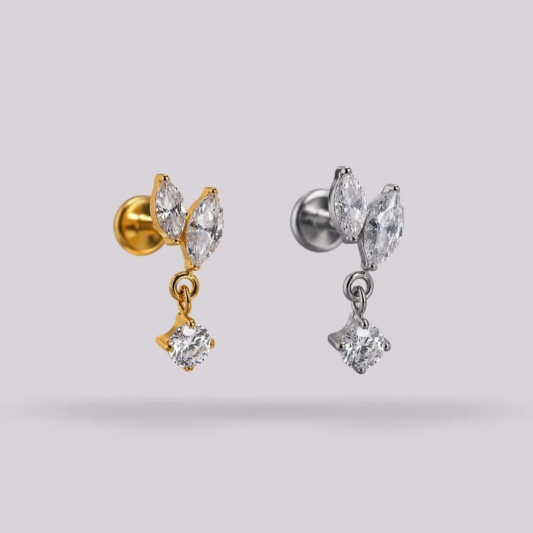 Labret Pétalo con Colgante