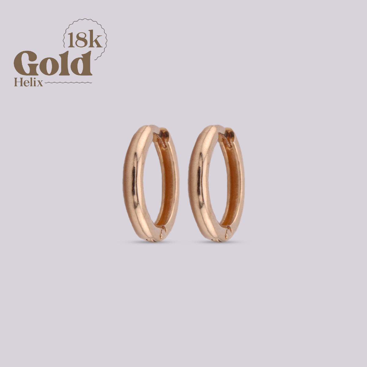 Arete Clicker de Oro 18K Pequeño