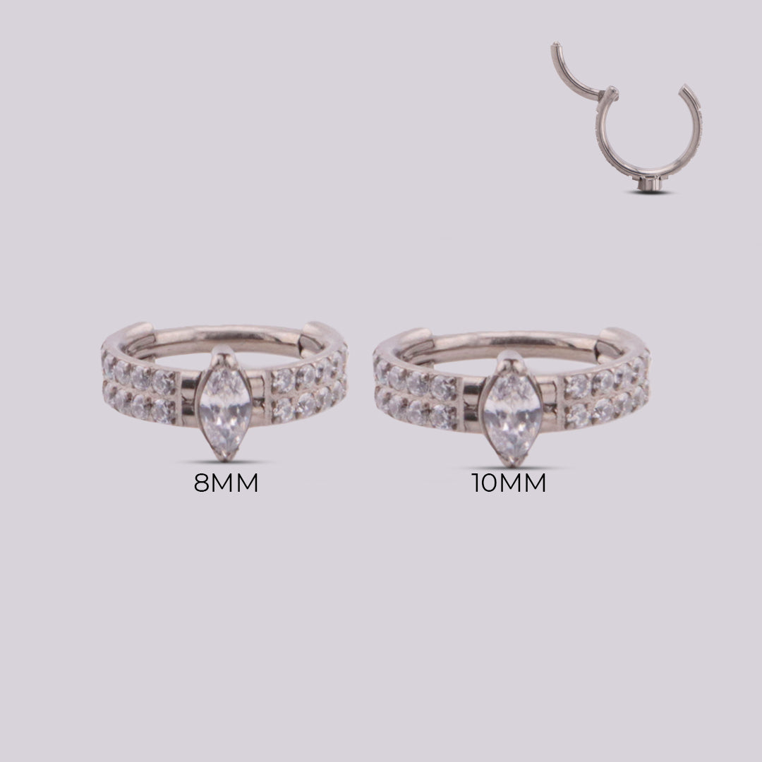 Aro en Titanio Gema con Zirconia