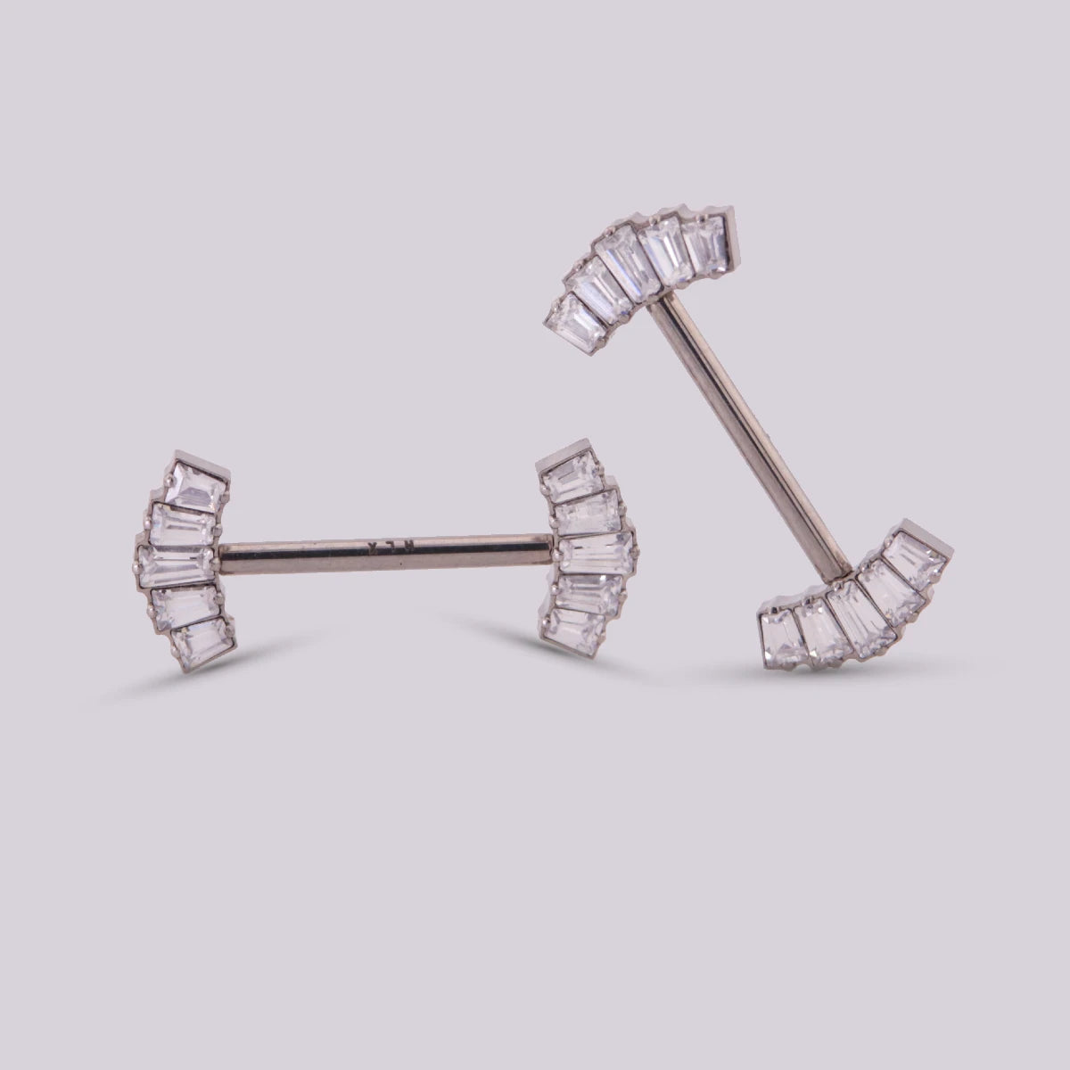 Piercing para Pezón Ela en Titanio – Plateado