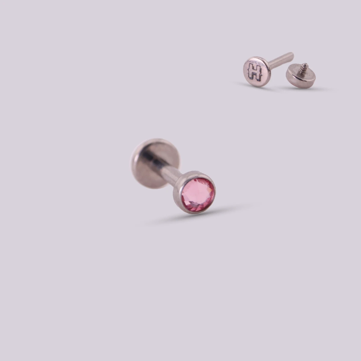 Labret Mirror en Titanio