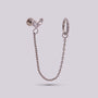 Joya con dos Piercing y cadena