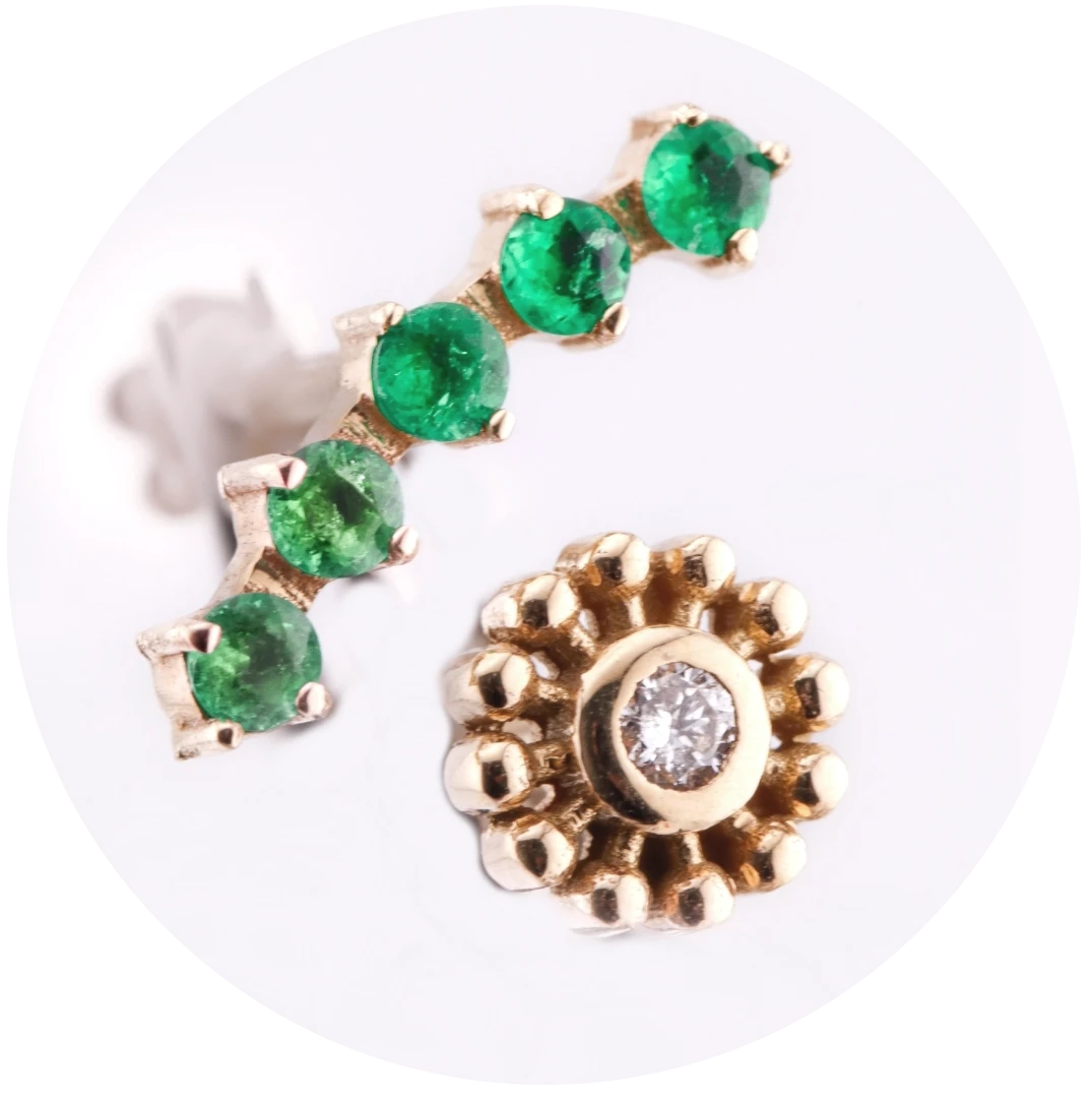 Piercings en Oro Sólido 18K