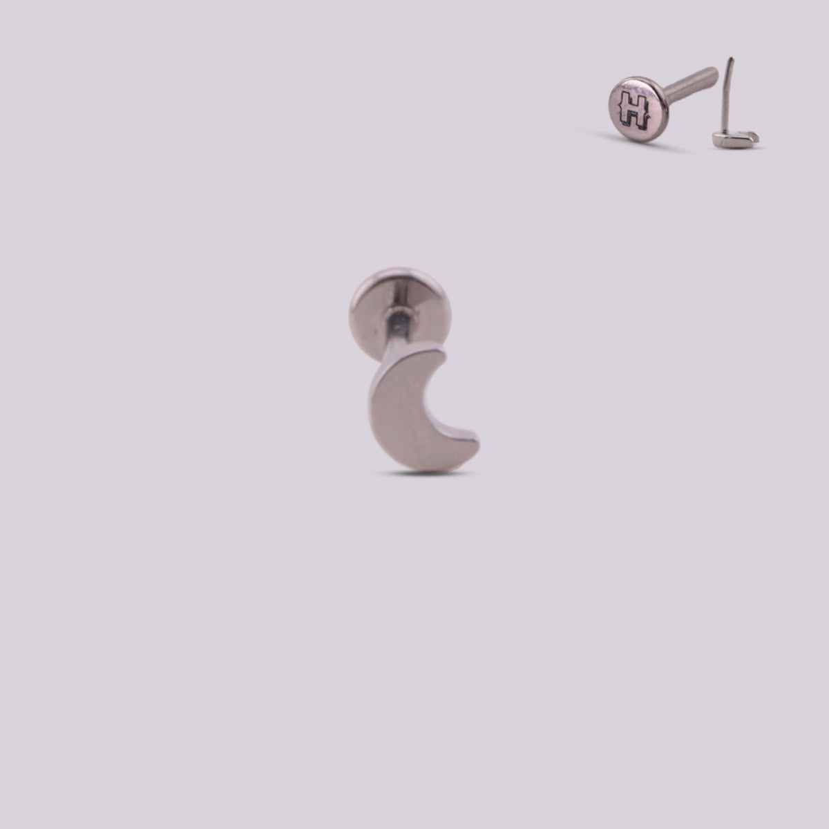 Moon Titanium Nose Piercing