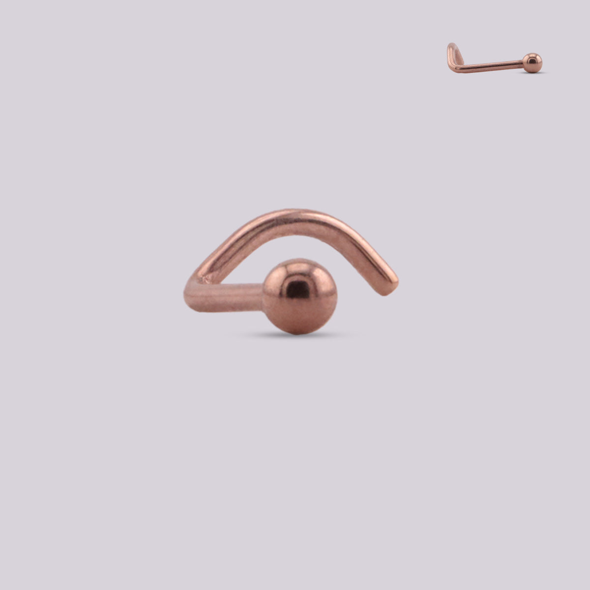 Titanium Spiral Nostril Piercing
