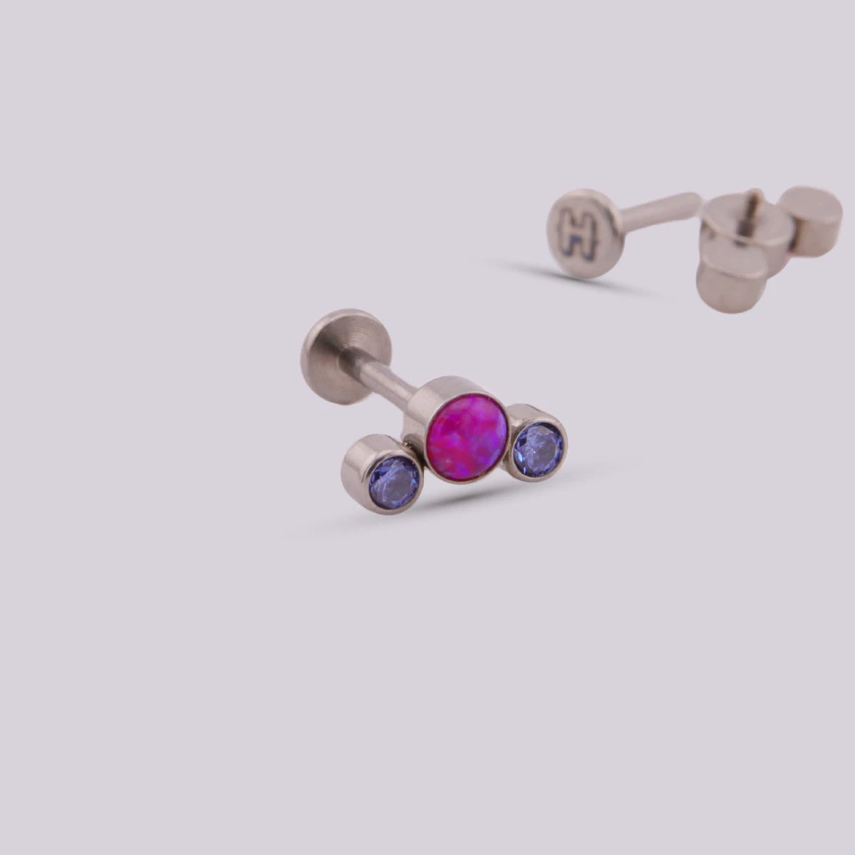 Labret Trio en Titanio – Multicolor