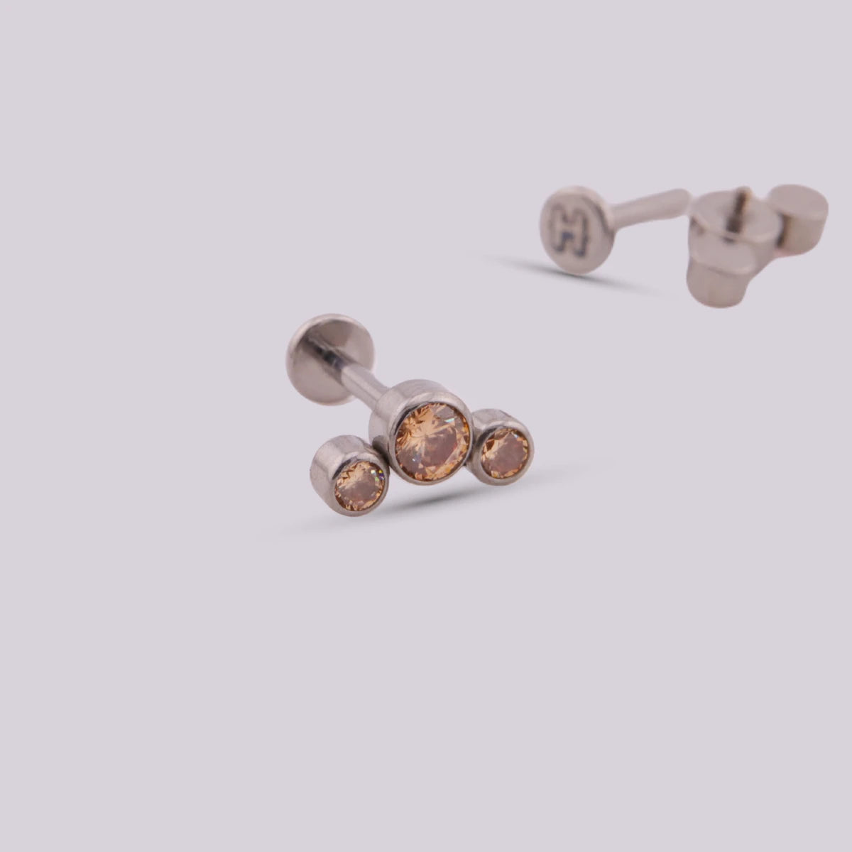 Labret Trio en Titanio – Multicolor