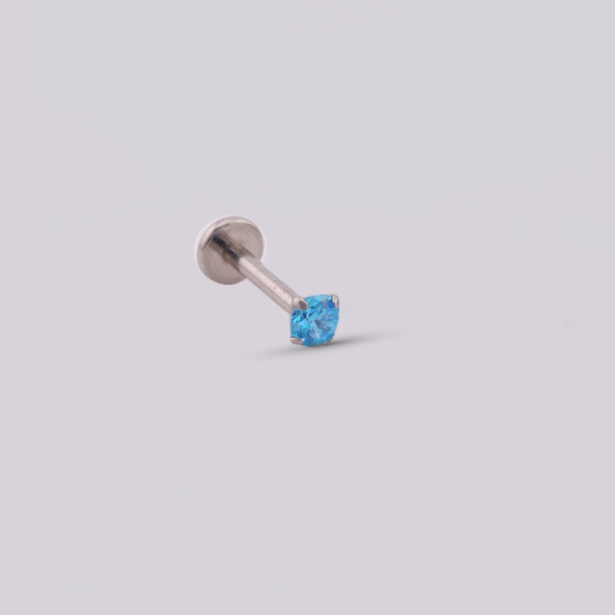 Labret Sparkly Colors en Titanio – Aqua