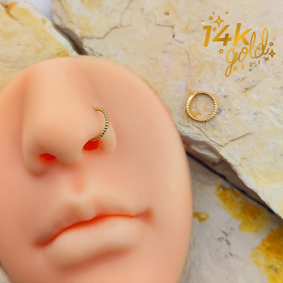 Nostril Luxury Braid en Oro 14K