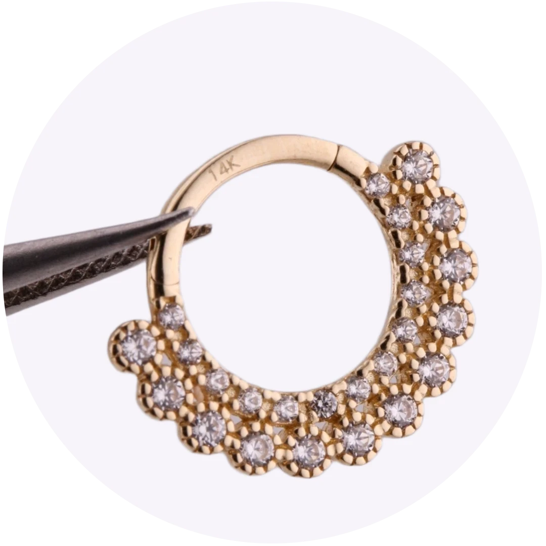 Luxury Piercing en Oro 14K