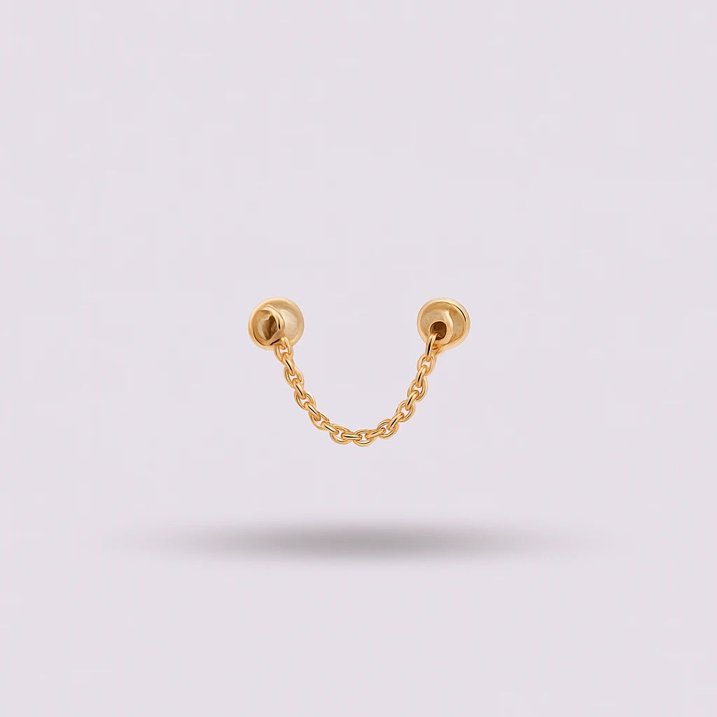 Cadena Corta Cubana Oro Italiano 22 mm