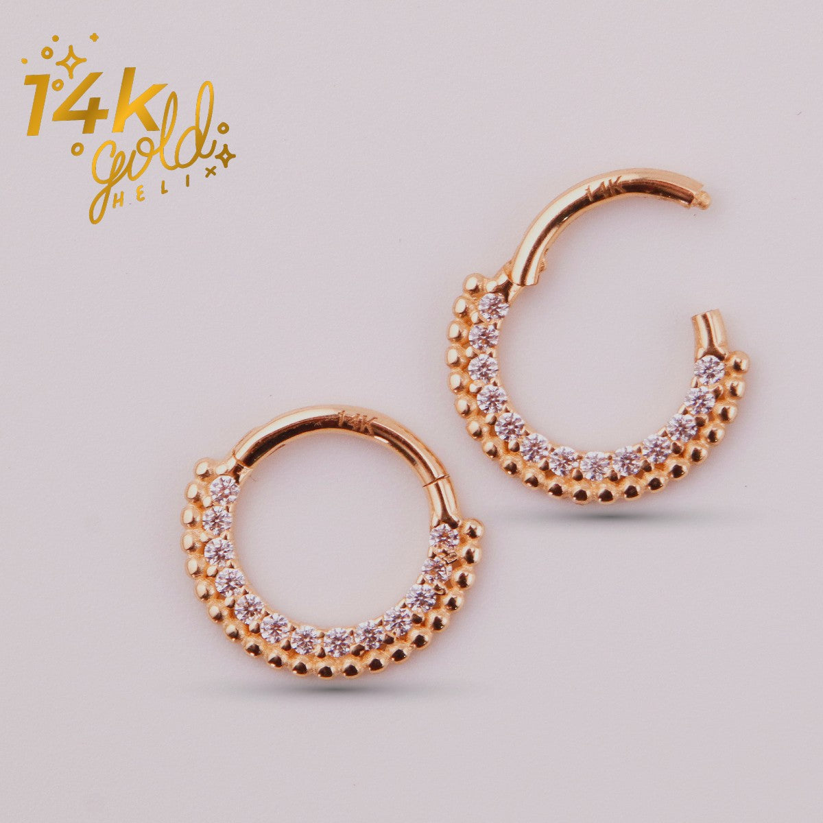 Labret Majestic en Oro 14K